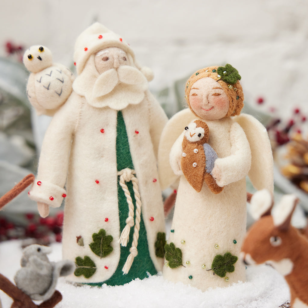 Woodland Santa Owl Ornament