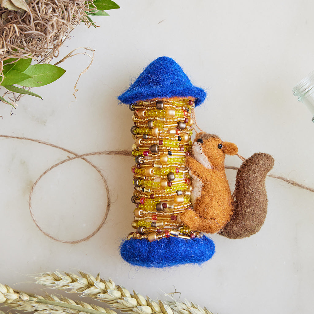 Squirrel Bird Feeder Ornament