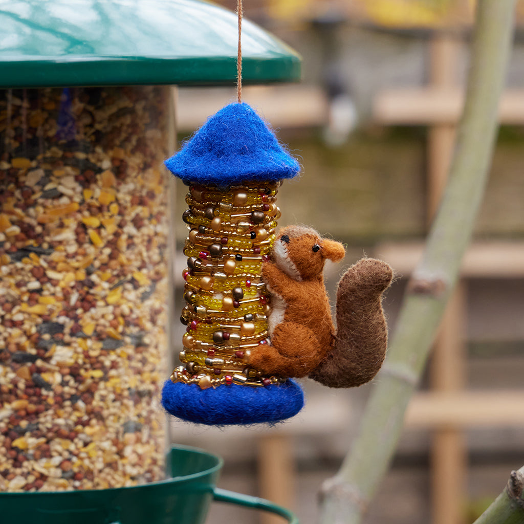 Squirrel Bird Feeder Ornament