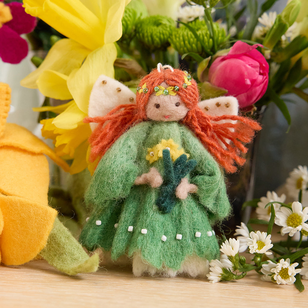 Little Green Flower Ornament