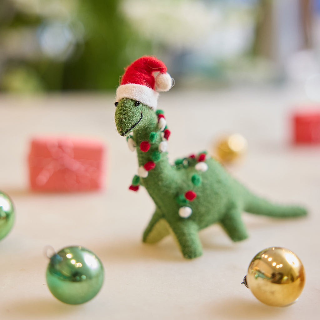 Merry Bright Santa Ornament