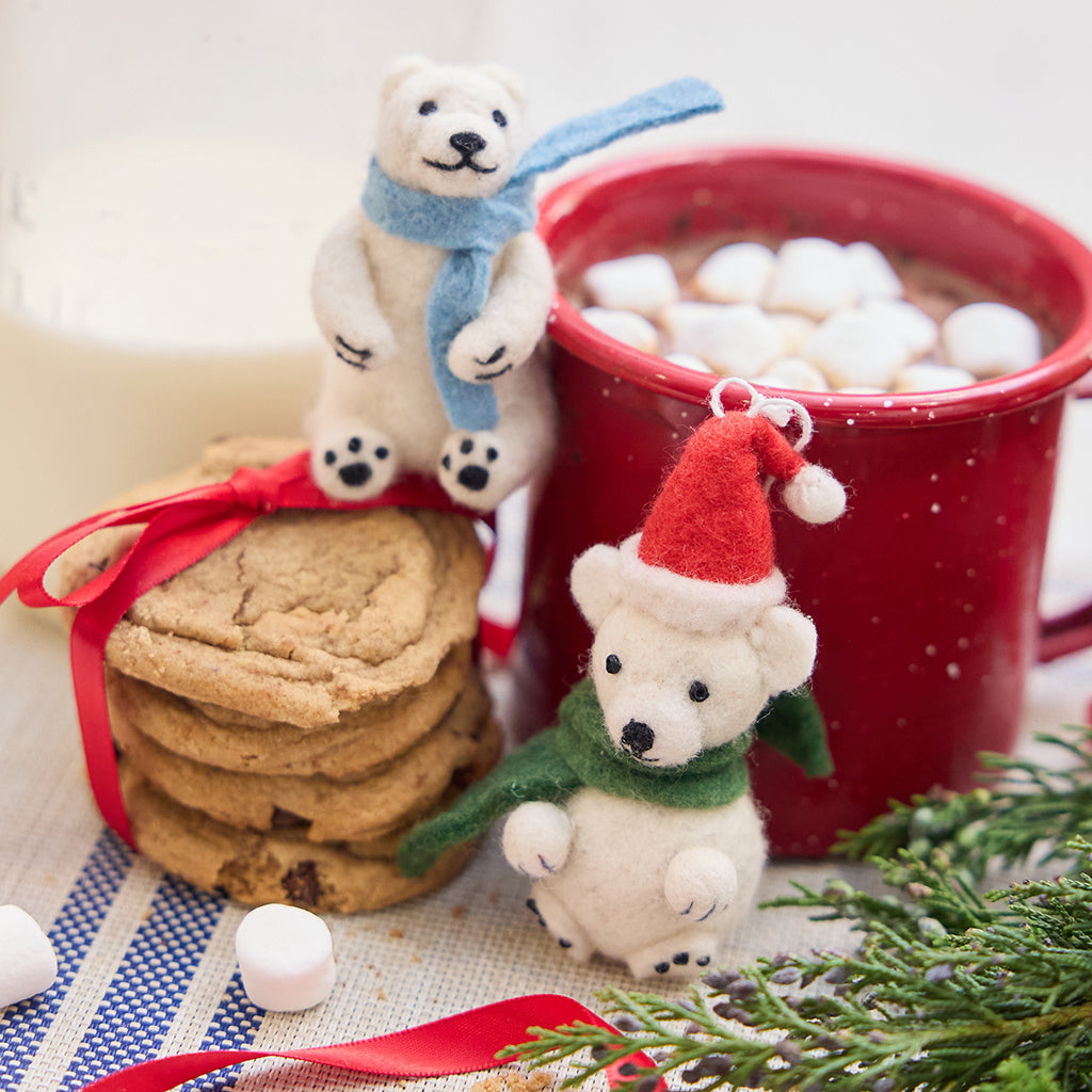 Little Santa Polar Ornament
