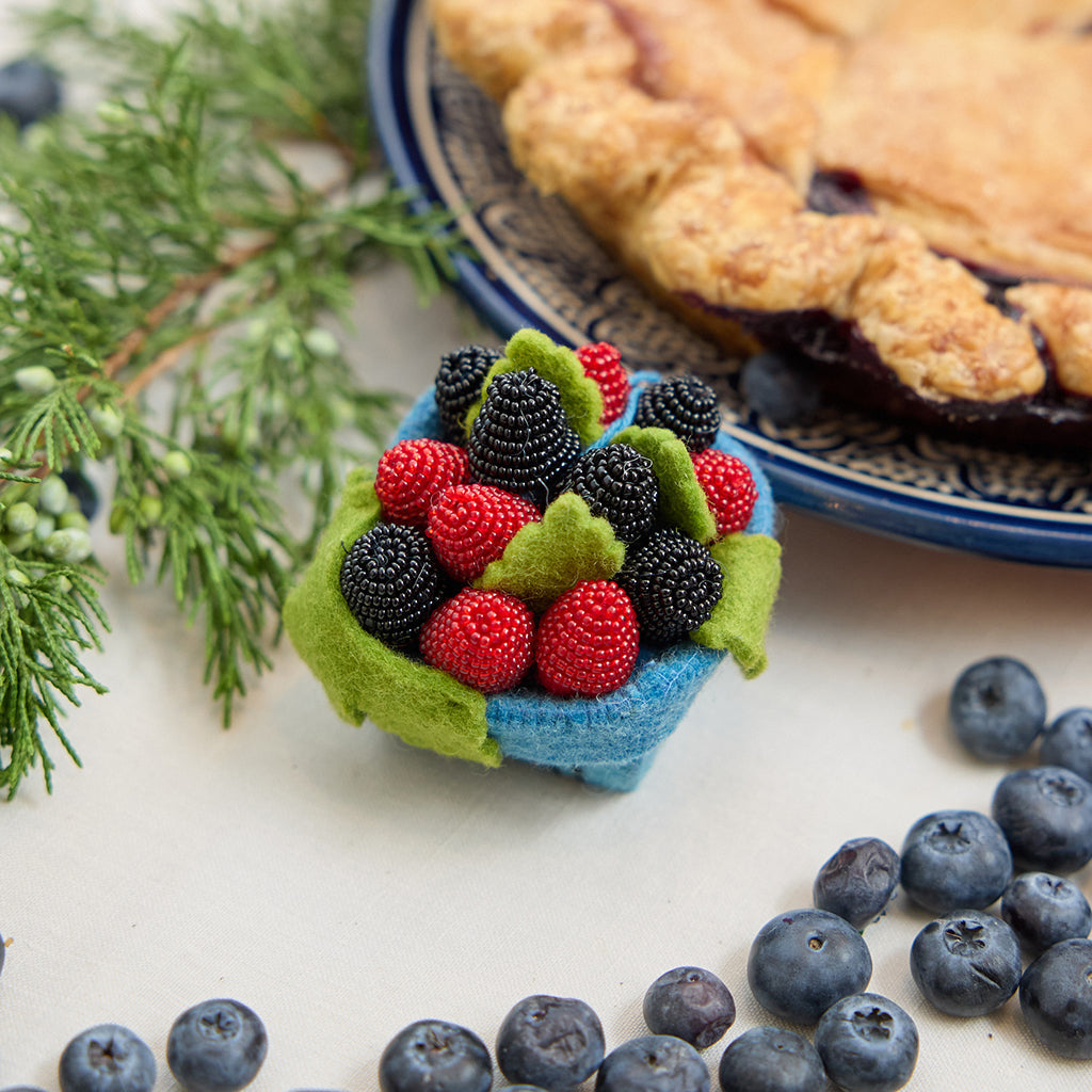 Raspberry Blackberry Pint Ornament