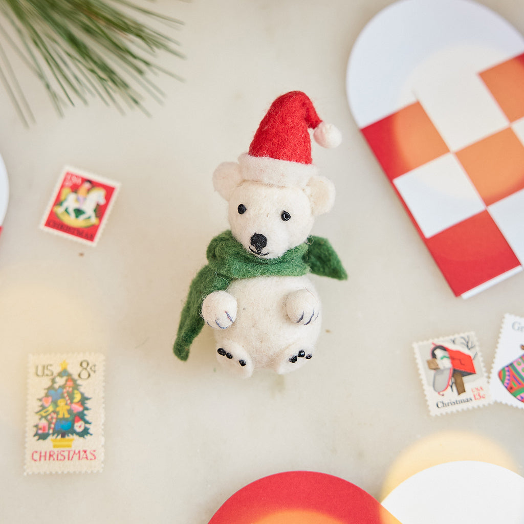 Little Santa Polar Ornament