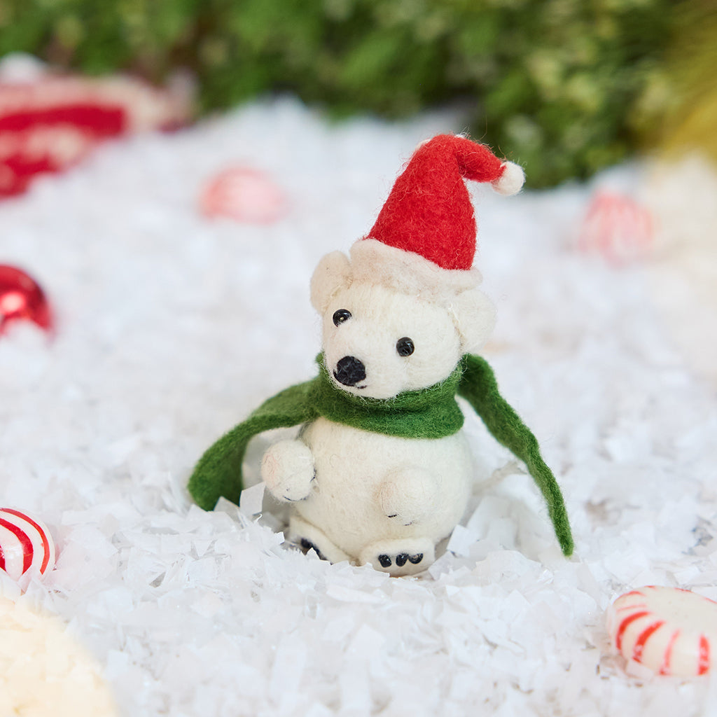 Little Santa Polar Ornament
