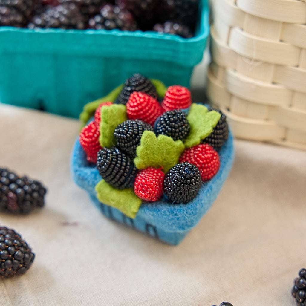 Raspberry Blackberry Pint Ornament