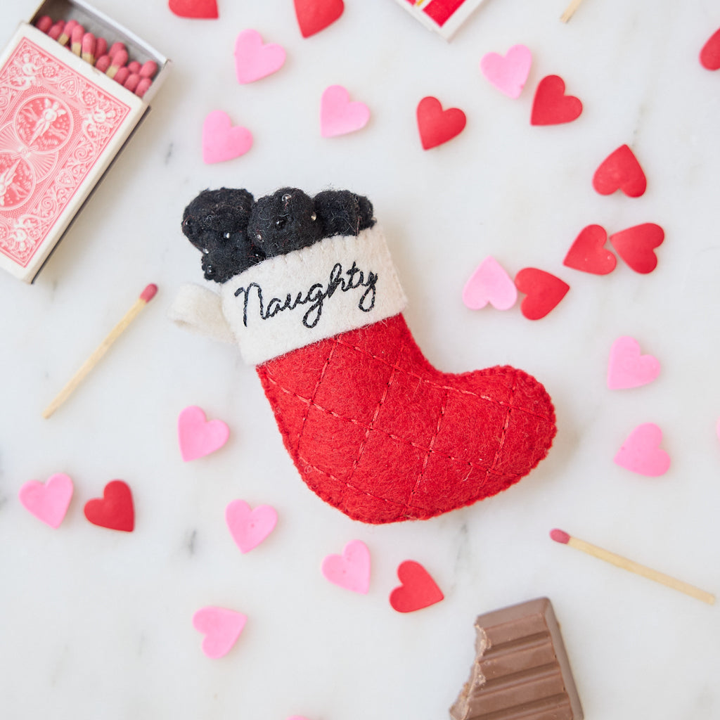 Naughty Stocking Coal Ornament