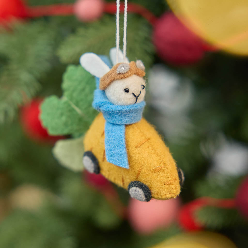 Bunny Carrot Race Ornament