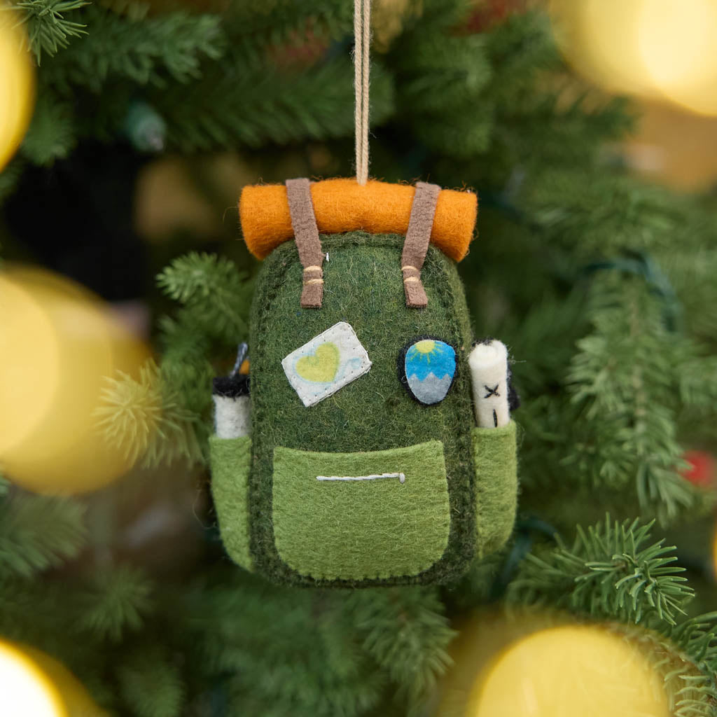 Love Camping Backpack Ornament