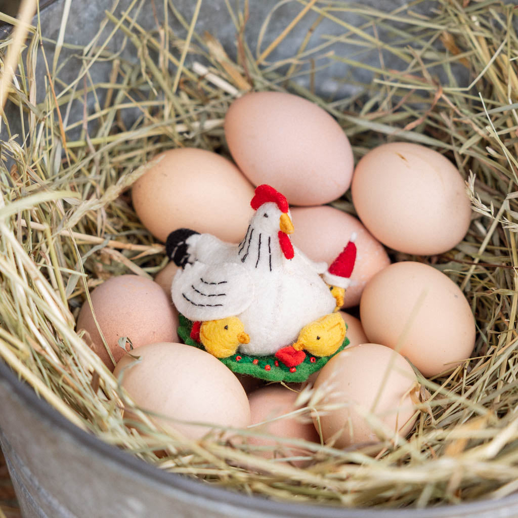 Holiday Hen Chicks Ornament