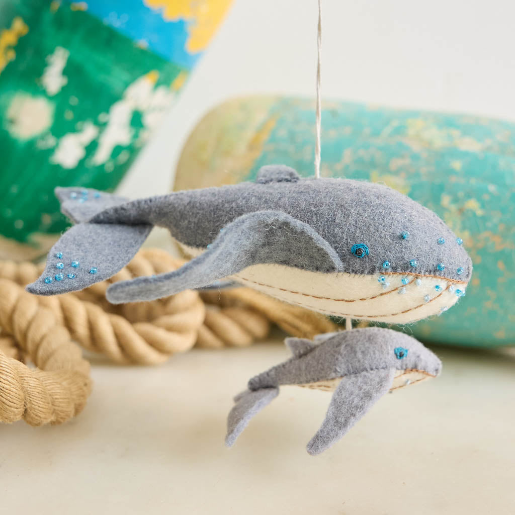 Humpback Whale Baby Ornament