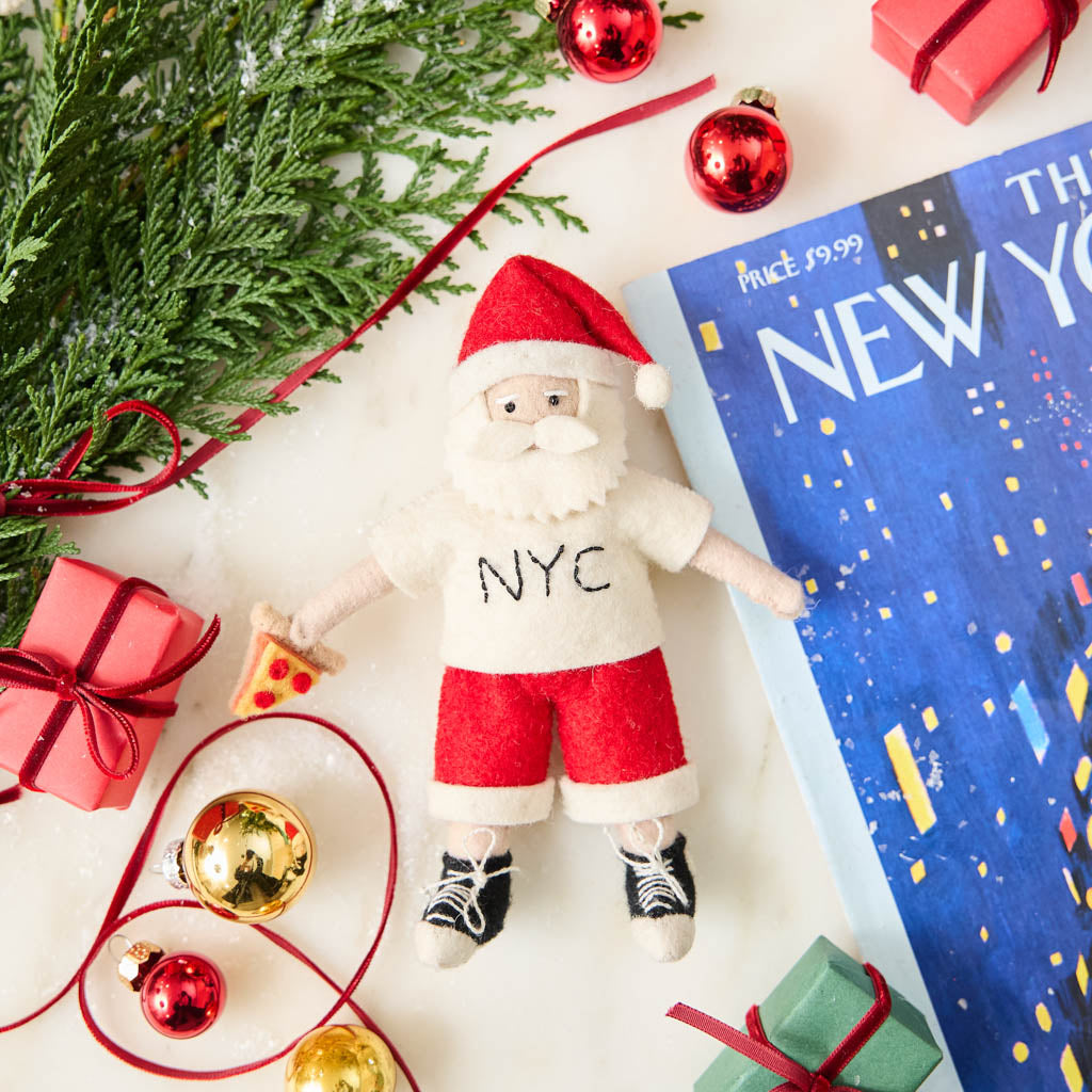 NYC Santa Ornament