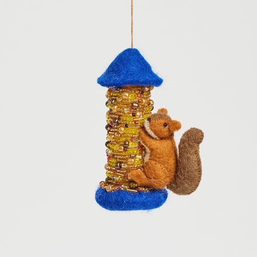 Squirrel Bird Feeder Ornament