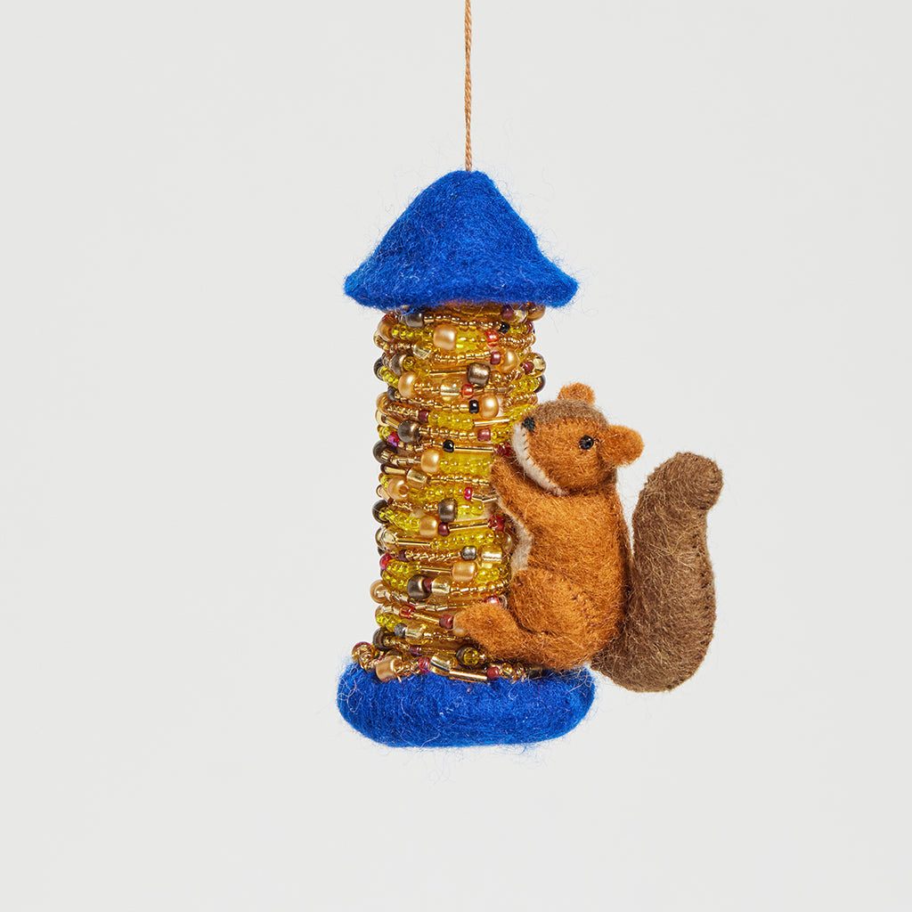 Squirrel Bird Feeder Ornament