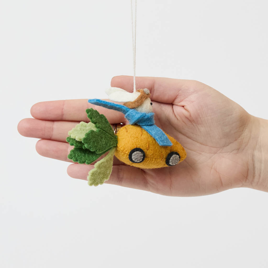 Bunny Carrot Race Ornament