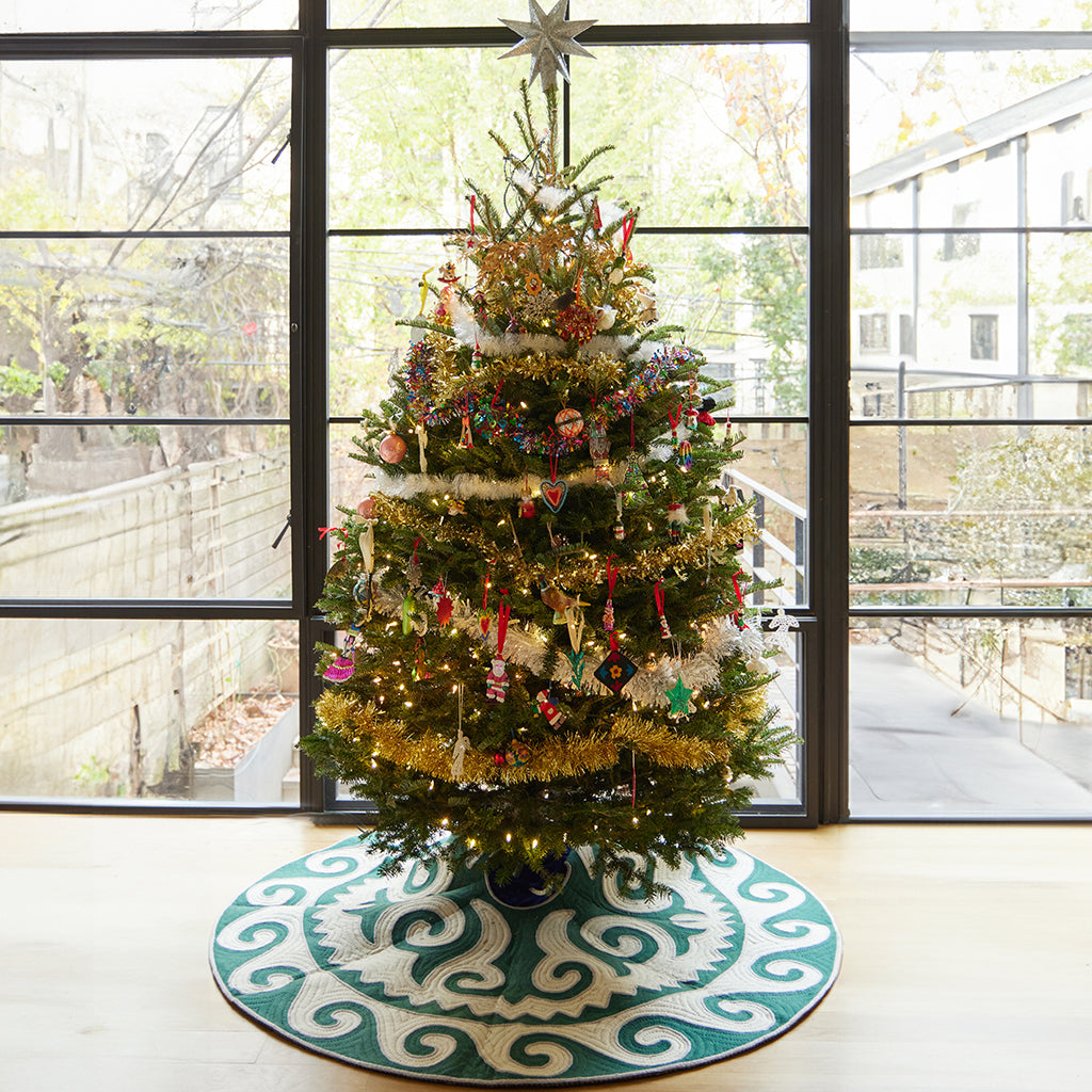 Contemporary Green Tree Skirt