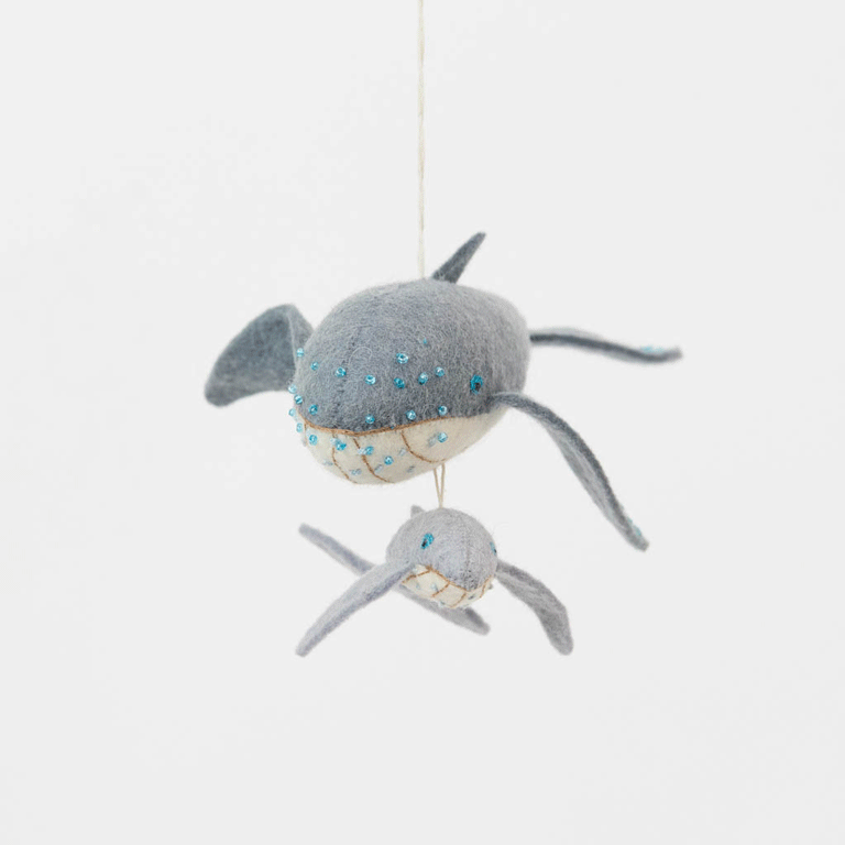 Humpback Whale Baby Ornament