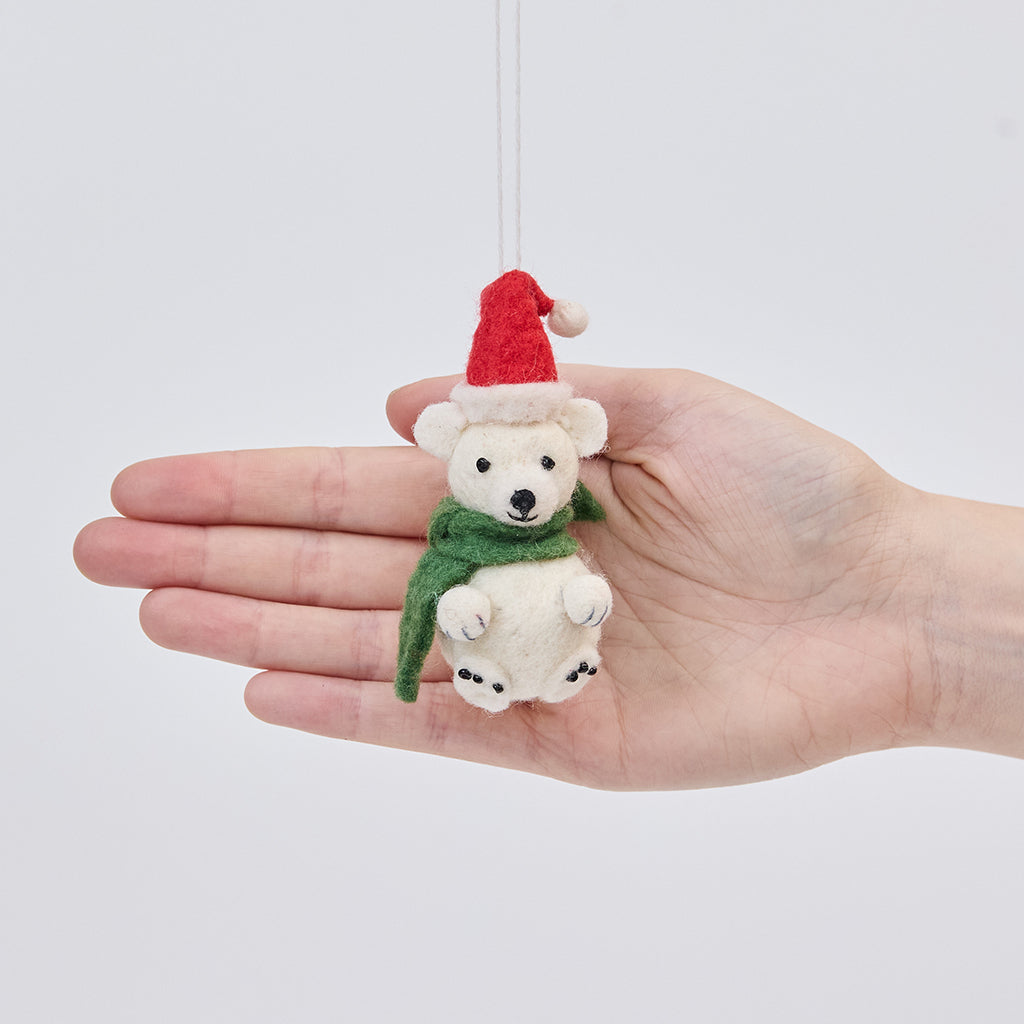 Little Santa Polar Ornament