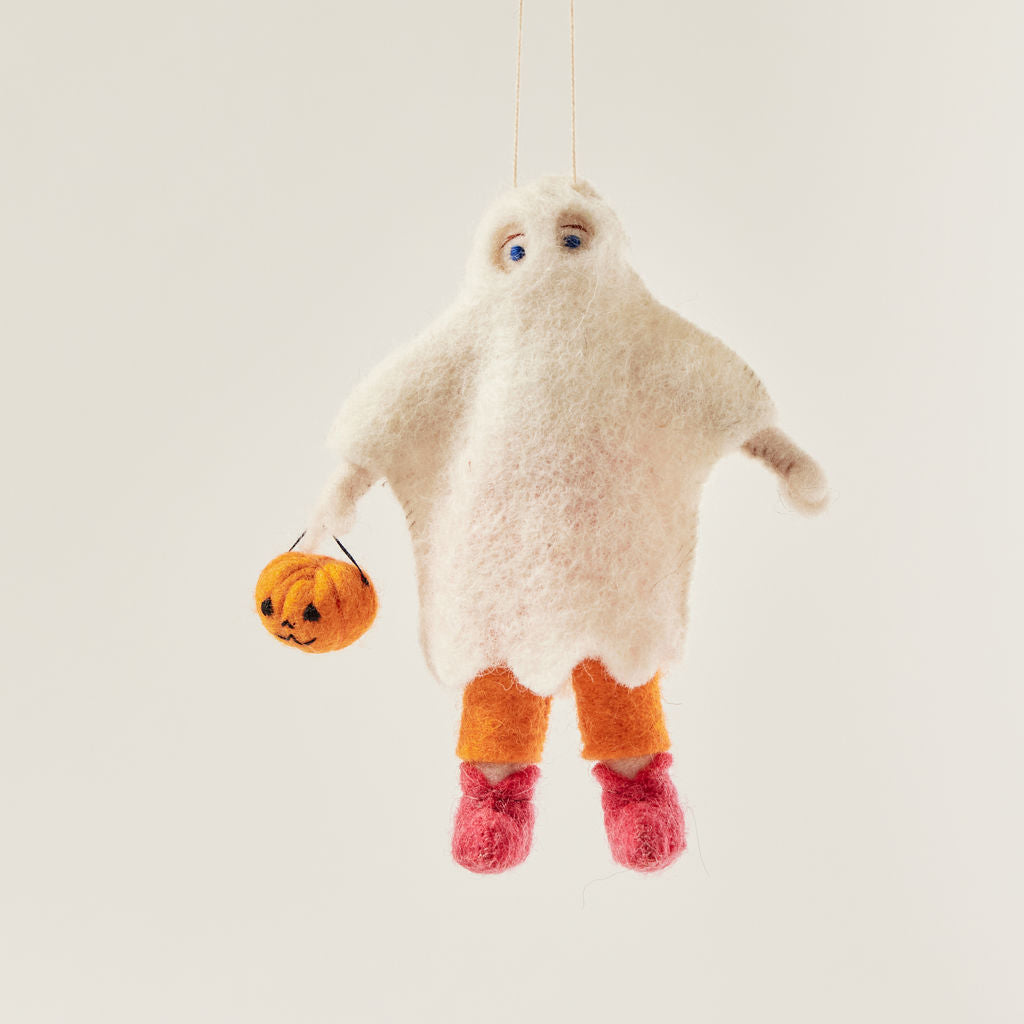 Ghost Trick-or Treater Ornament