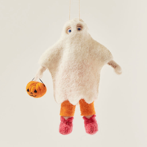 Ghost Trick-or Treater Ornament