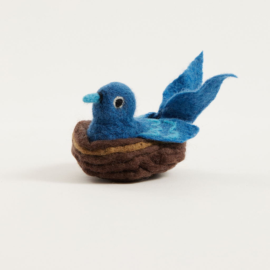 Bluebird Nest Eggs Ornament