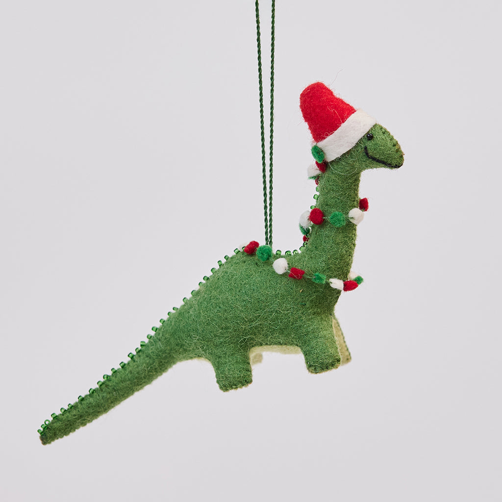 Merry Bright Santa Ornament