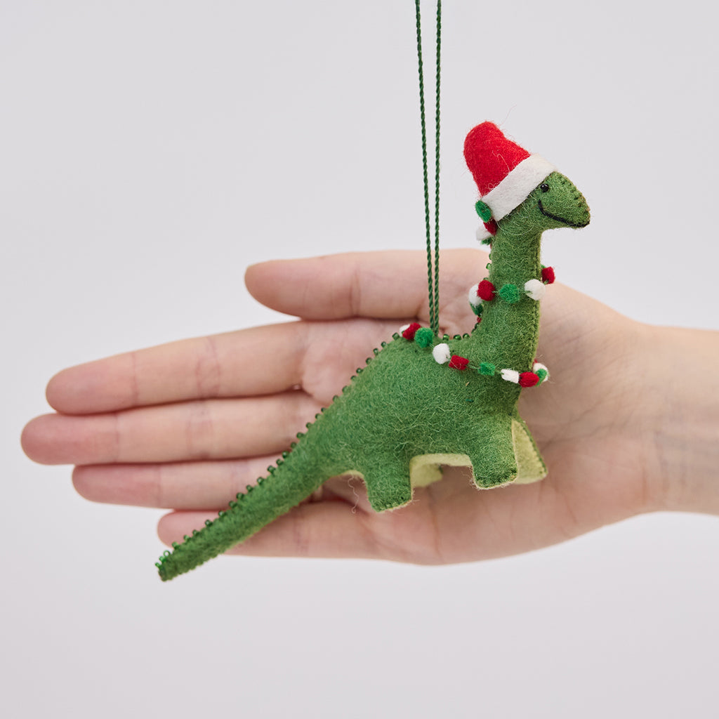 Merry Bright Santa Ornament