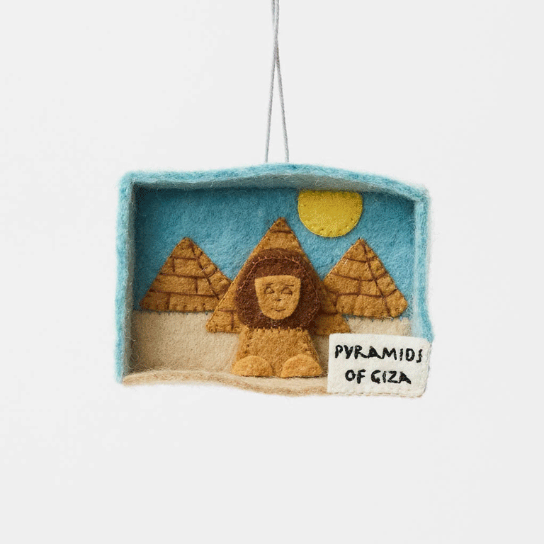 Pyramids Giza Diorama Ornament