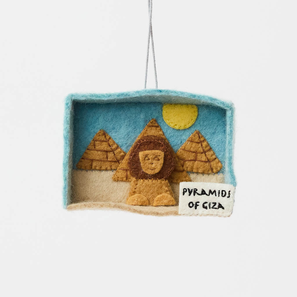 Pyramids Giza Diorama Ornament
