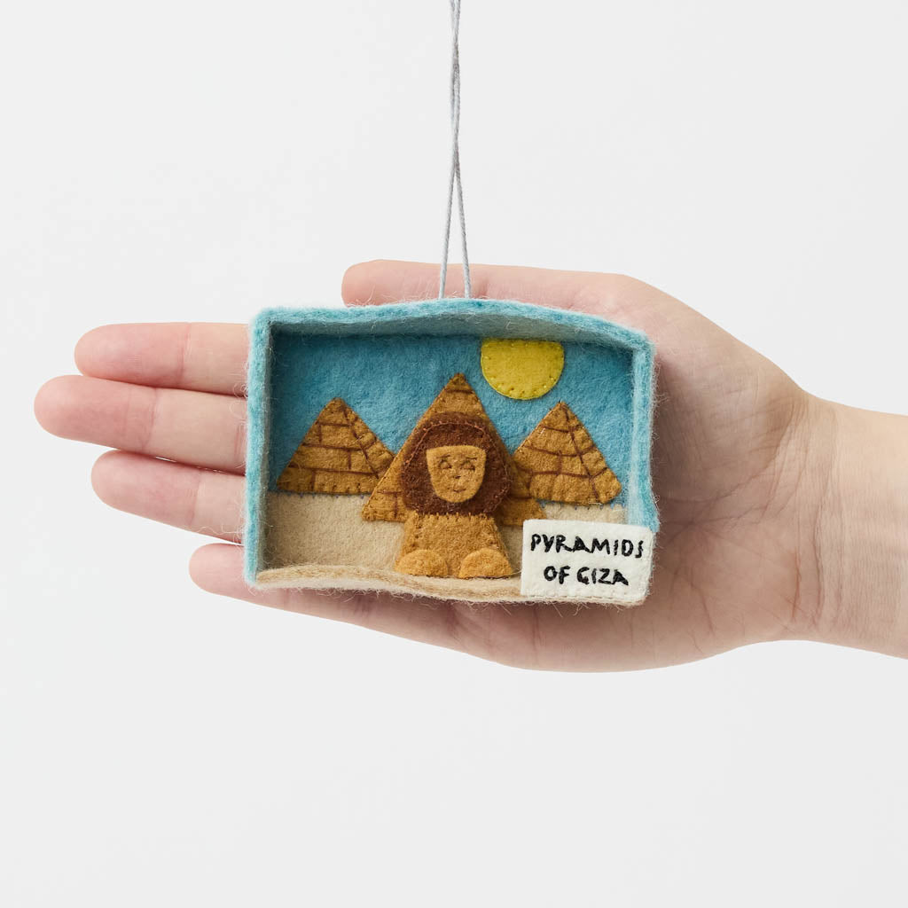 Pyramids Giza Diorama Ornament
