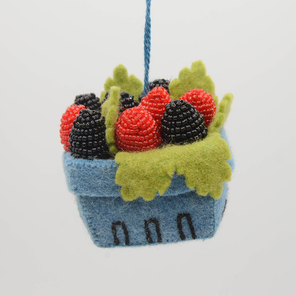 Raspberry Blackberry Pint Ornament